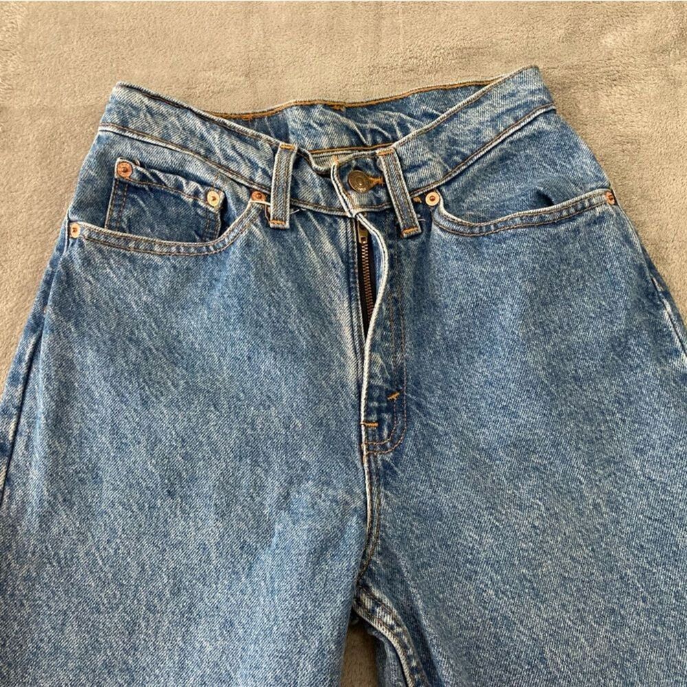 Vintage Levi's 17512-0291 Jeans Womens 7 High Rise Taper Leg 90s USA Made - Picture 4 of 11